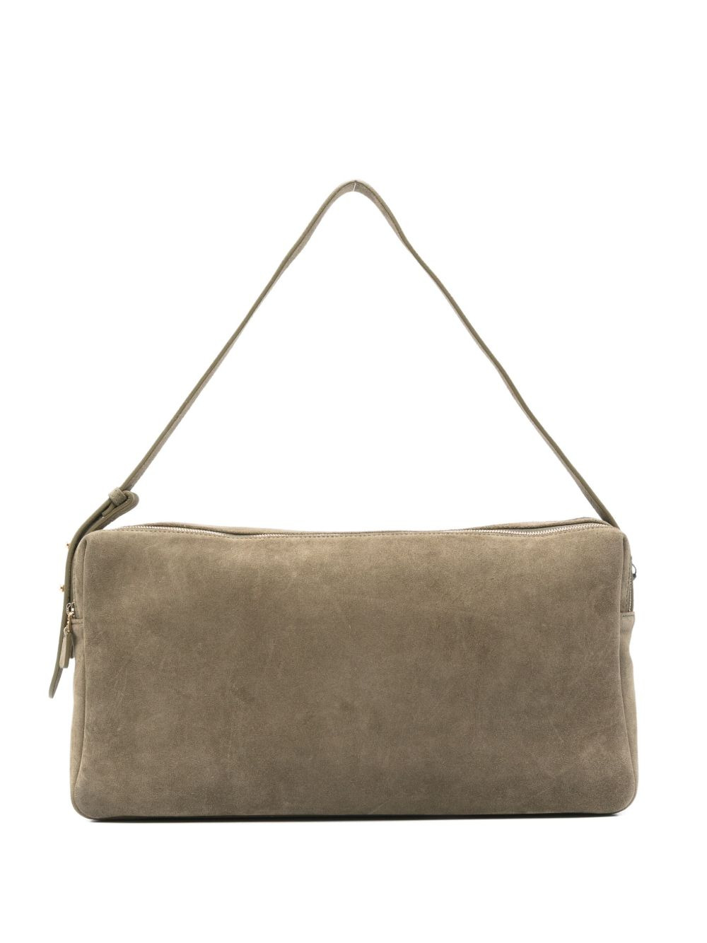 large Trousse suede zip-fastening shoulder bag - 1