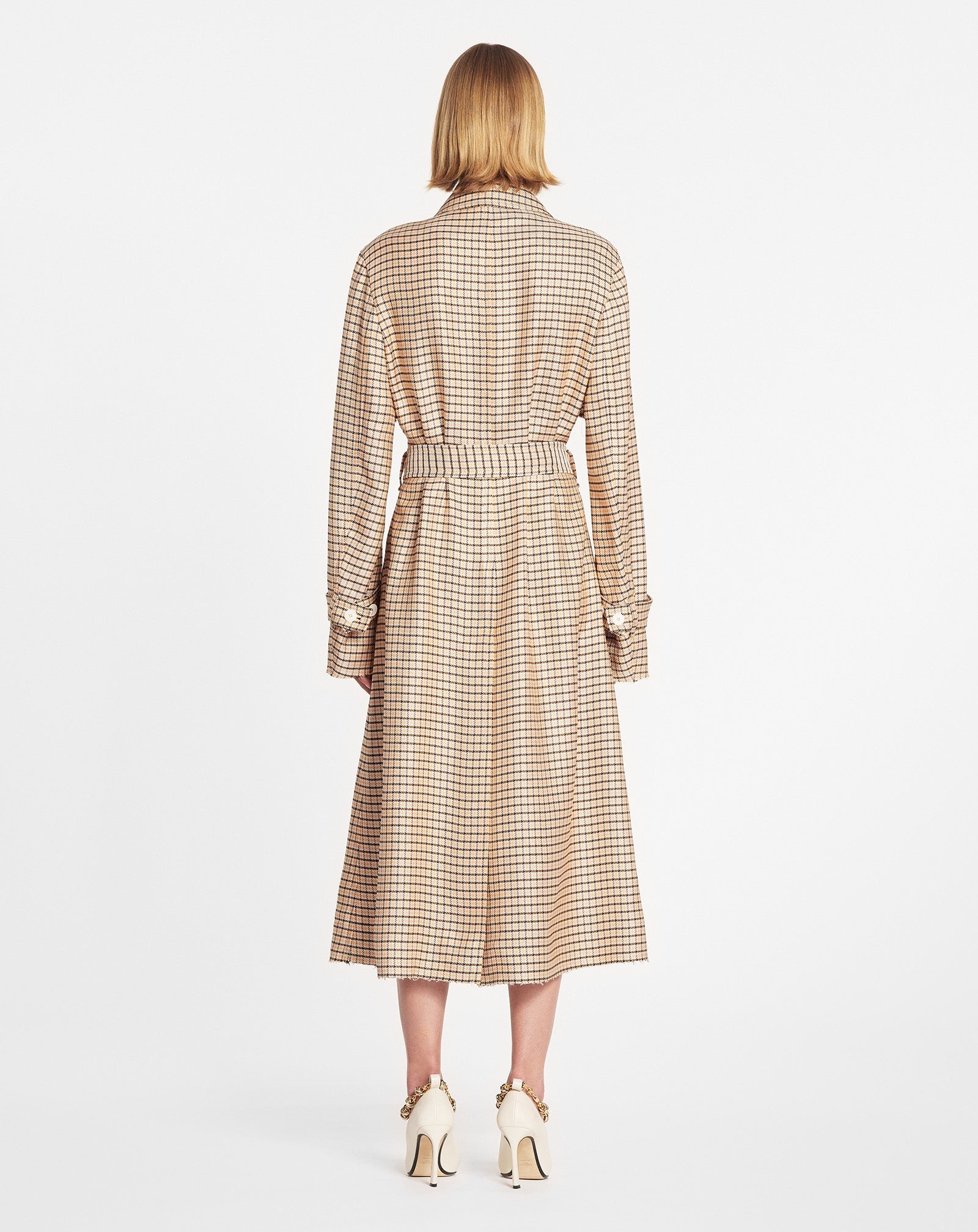 PRINTED FLOWING TRENCH COAT - 4