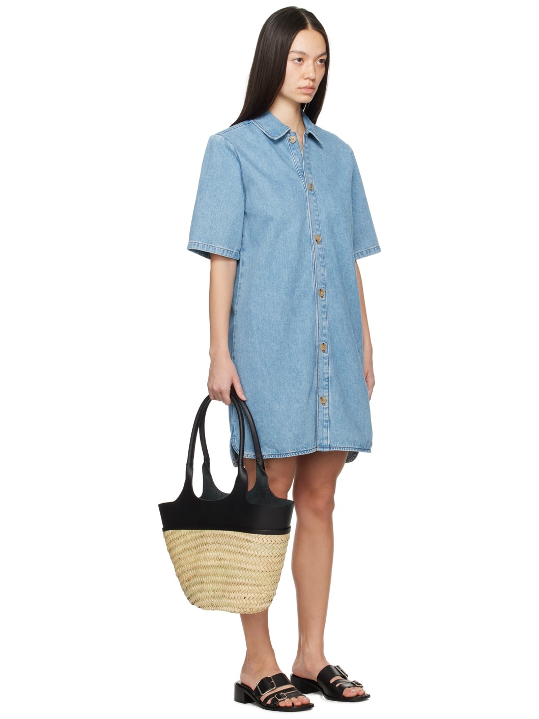 Blue Venezia Denim Minidress - 2