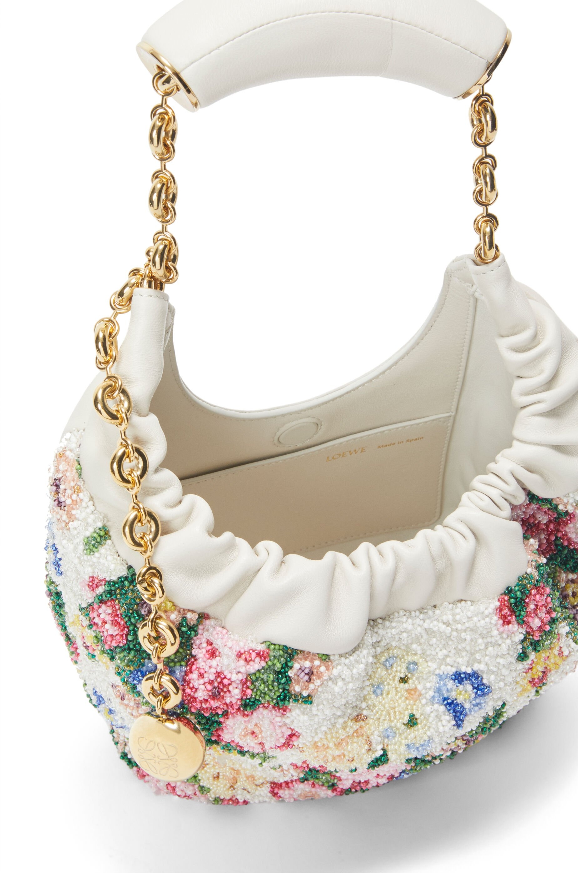 Mini Squeeze bag in beaded leather - 8