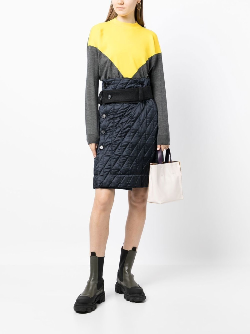Plan C fine intarsia-knit jumper outlook