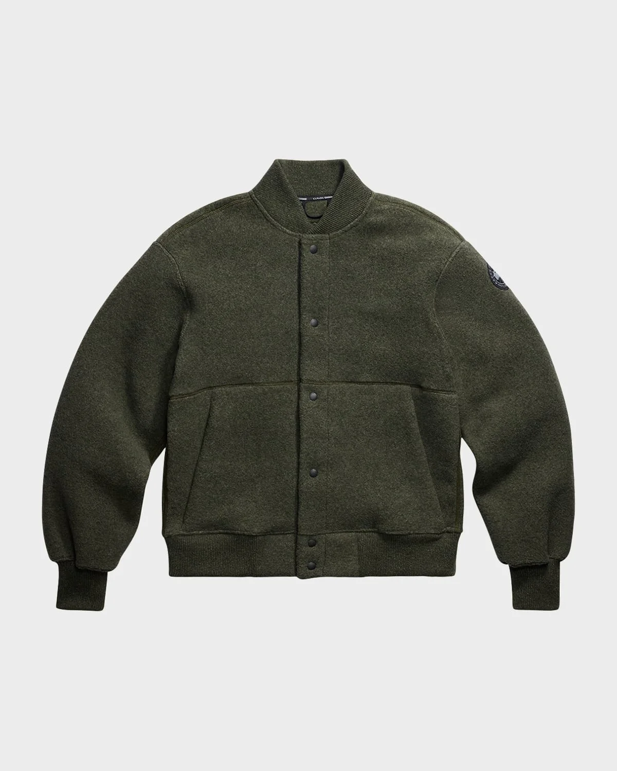 Men & apos;s Hudson Fleece Snap-Front Bomber Jacket - 1