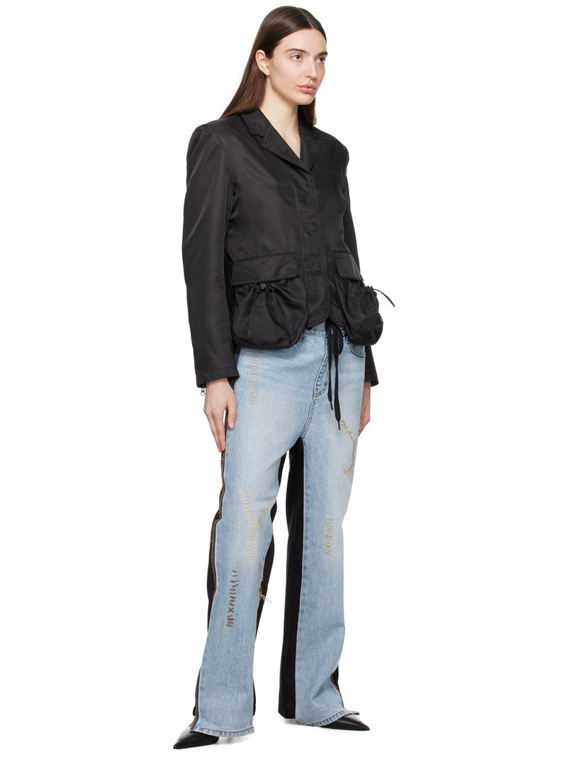 OPEN YY Black Patch Pocket Jacket outlook