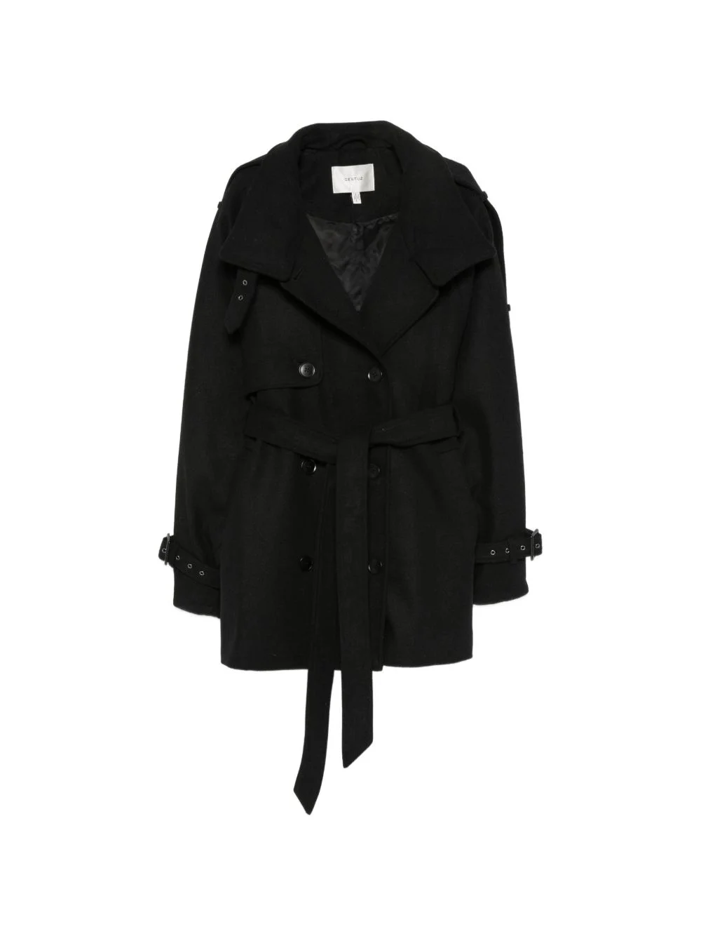 Gzavic double-breasted belted coat - 1