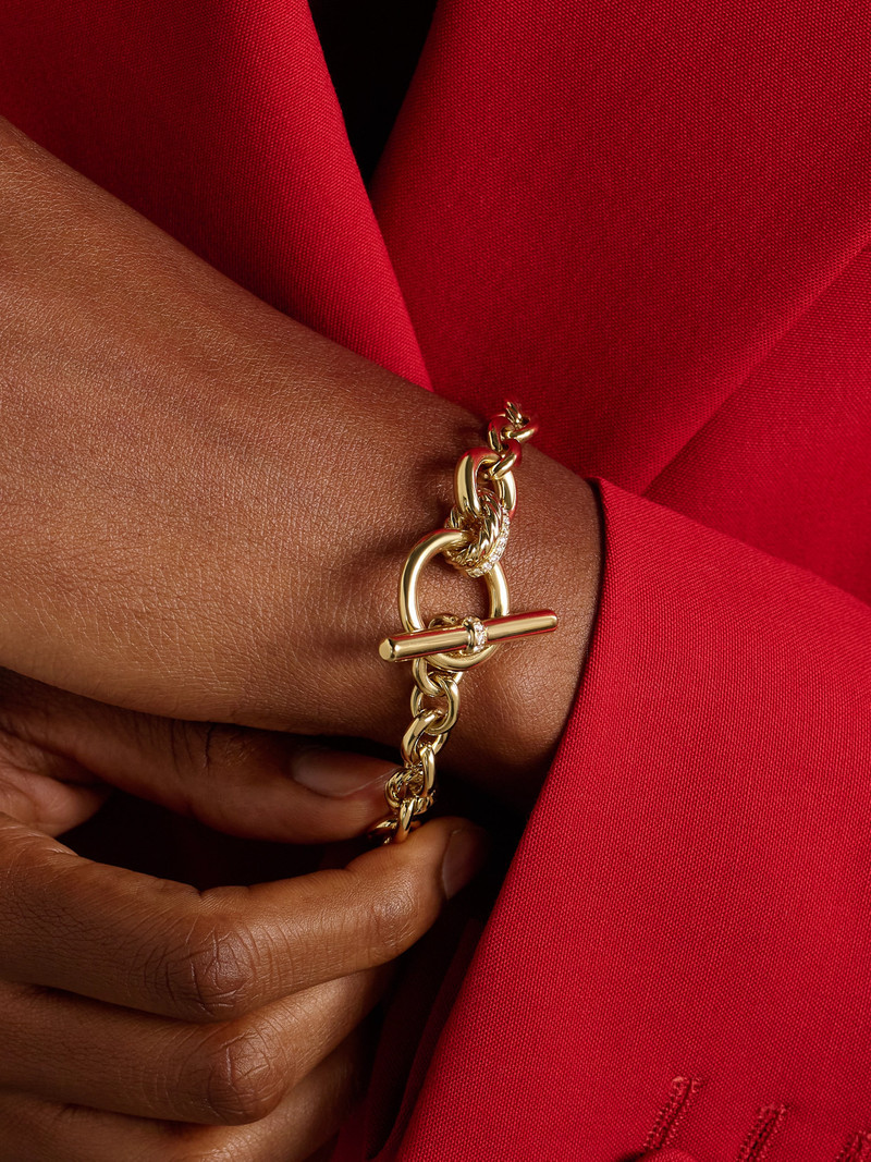 DAVID YURMAN Dy Mercer 18-karat Gold Diamond Bracelet outlook