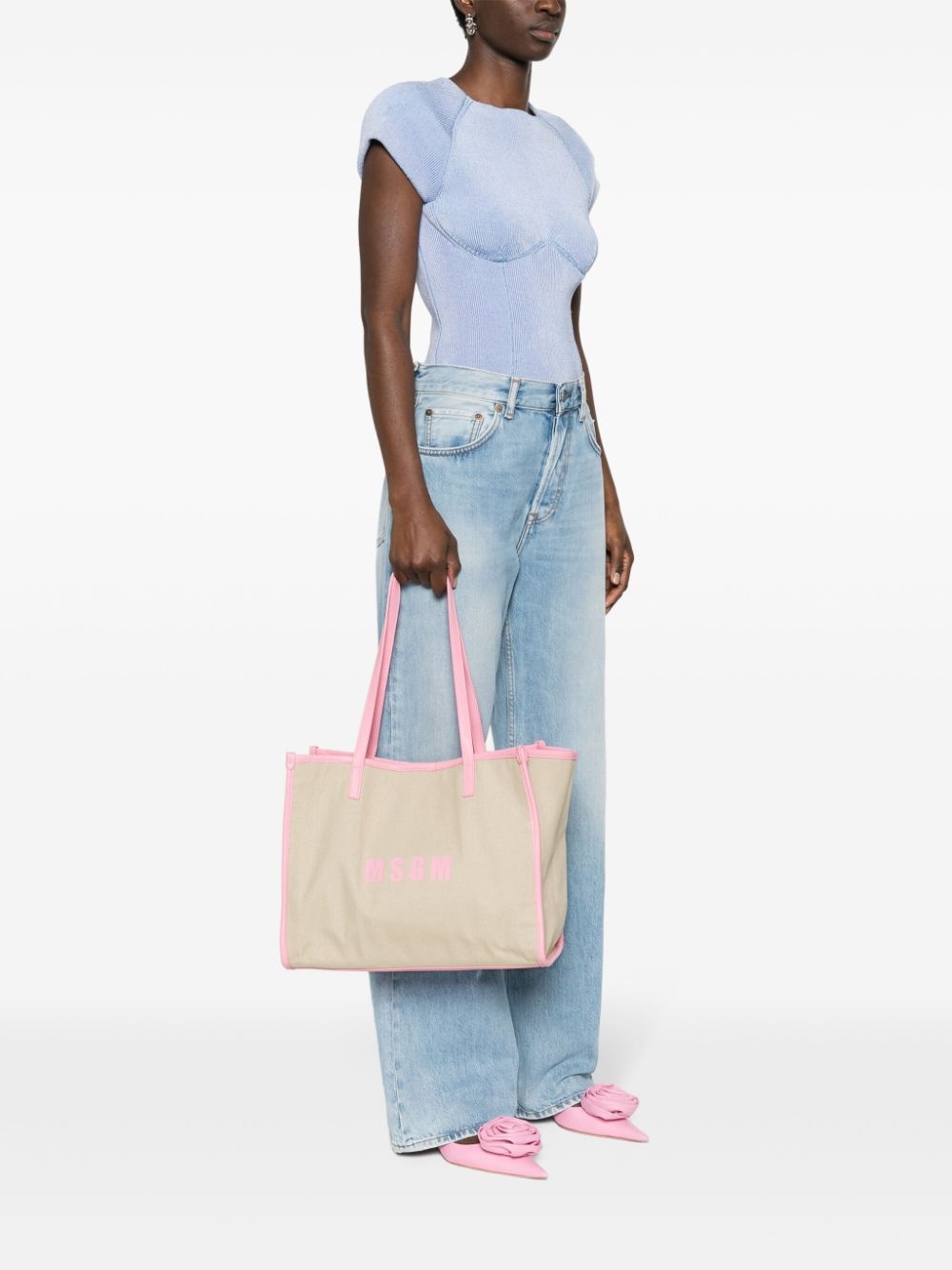 medium logo-print tote bag - 2