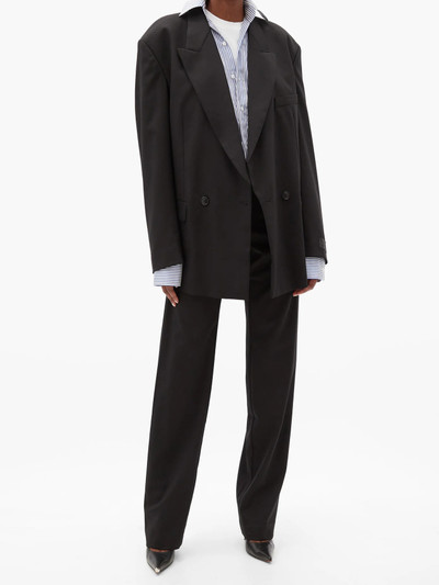 VETEMENTS Double-breasted wool-blend jacket outlook