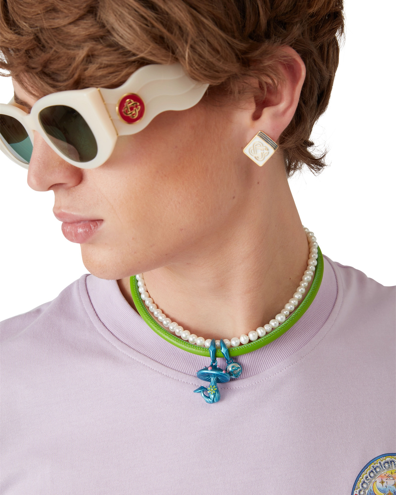 Mini Mushroom Necklace | Casablanca Paris - 4