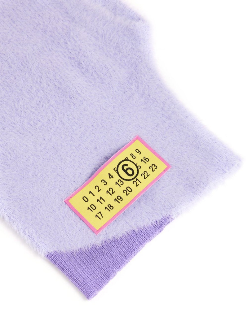 Numbers-motif textured balaclava 3