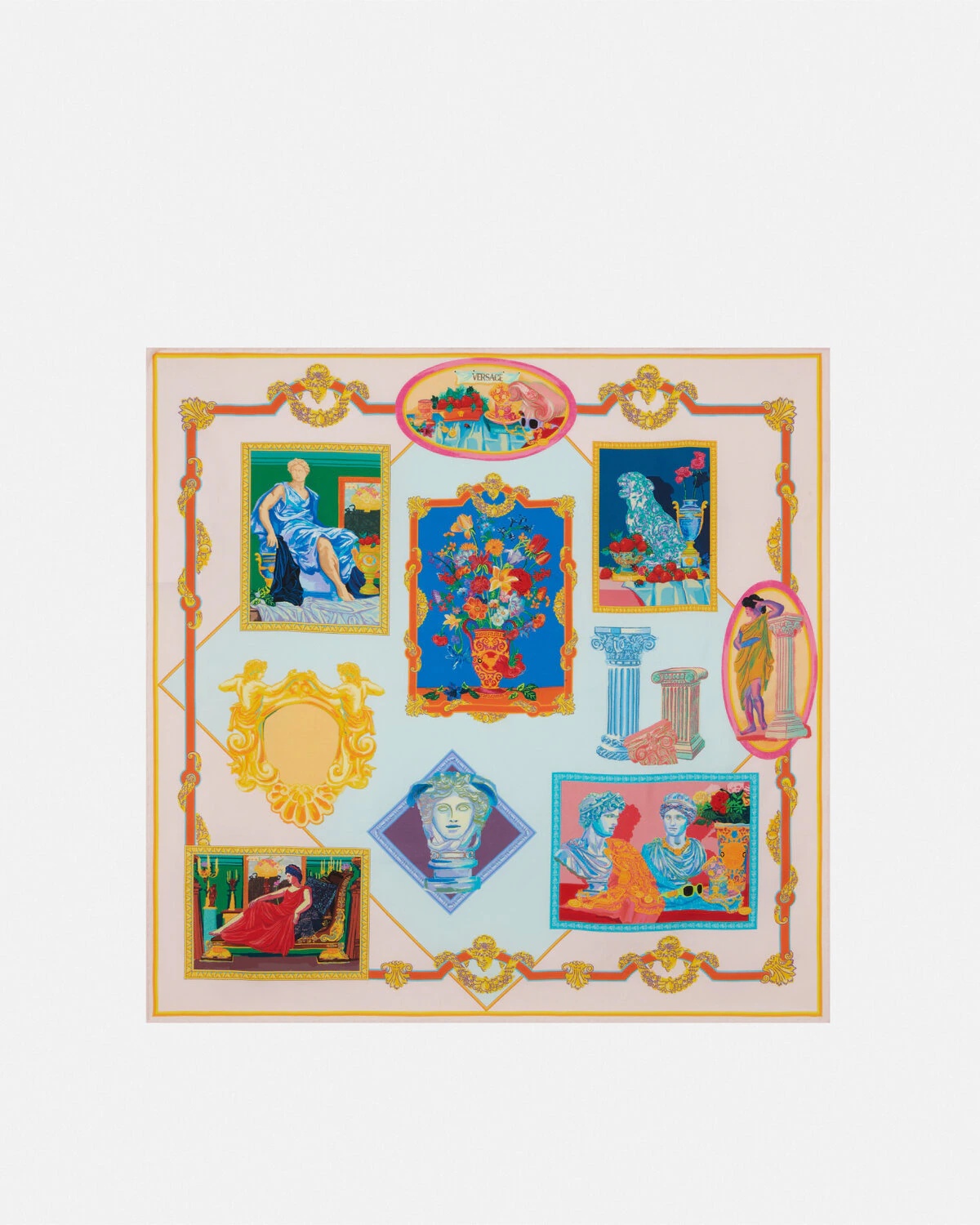 Versace Gallery Large Silk Foulard 35.4" - 1