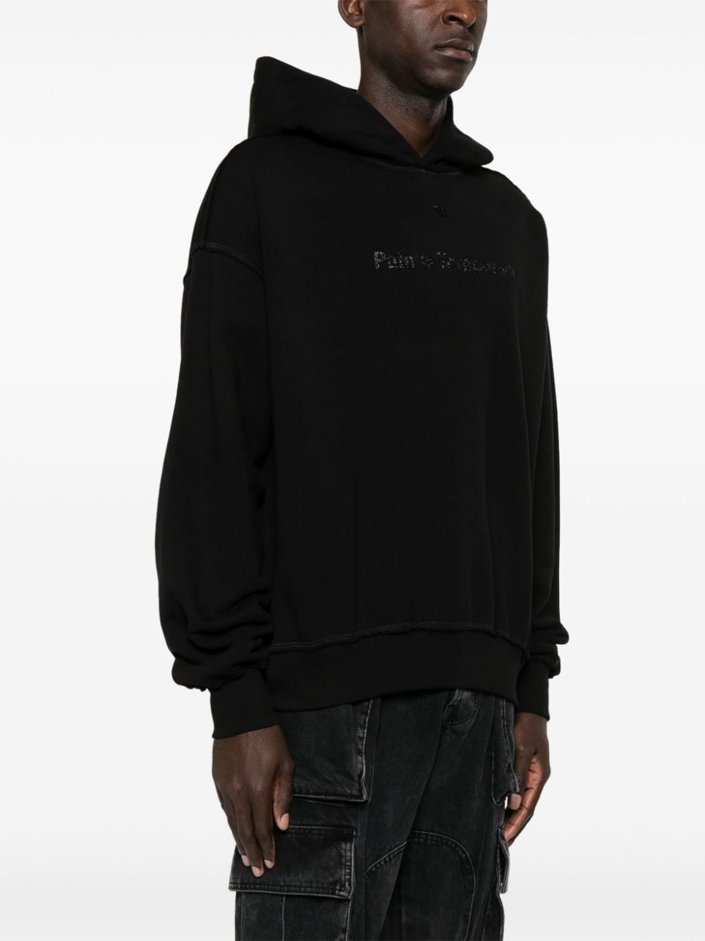 slogan-print hoodie - 3