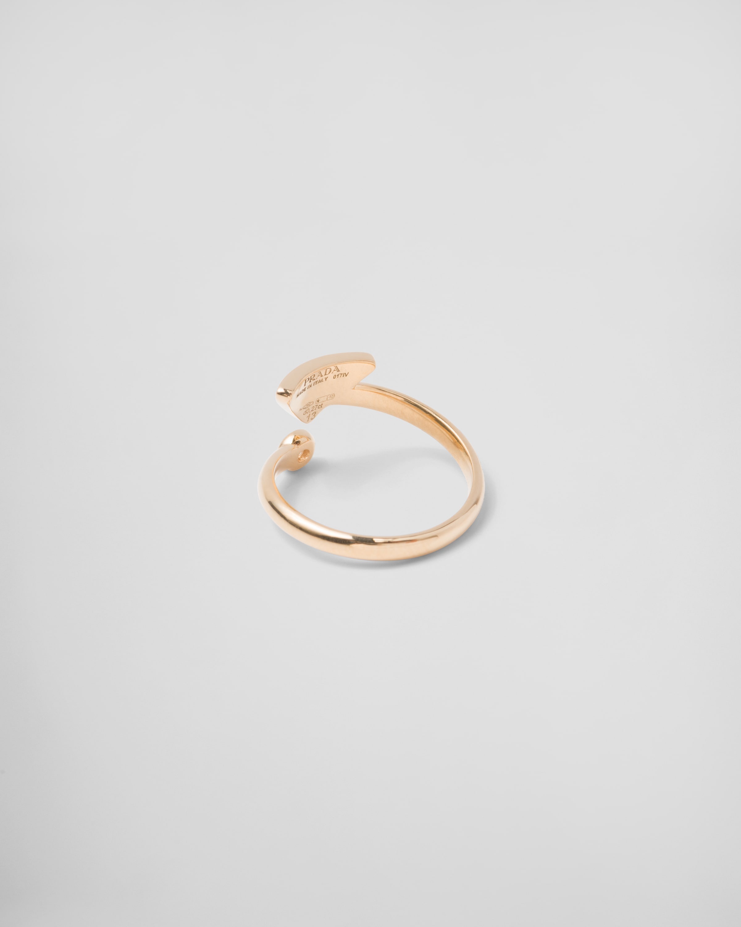 Eternal Gold contrarié ring in yellow gold with diamonds - 4