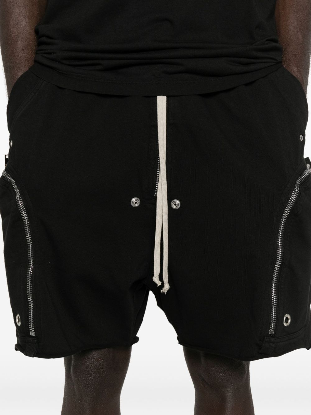 ZIP-POCKET DRAWSTRING SHORTS - 3