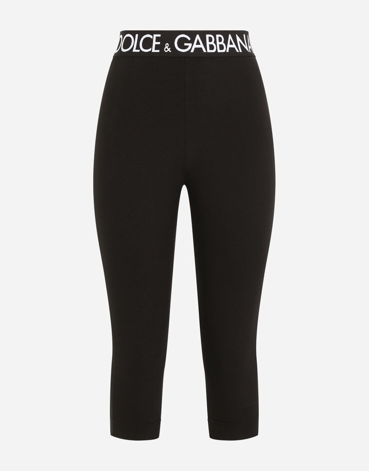 Jersey leggings with branded elastic - 3
