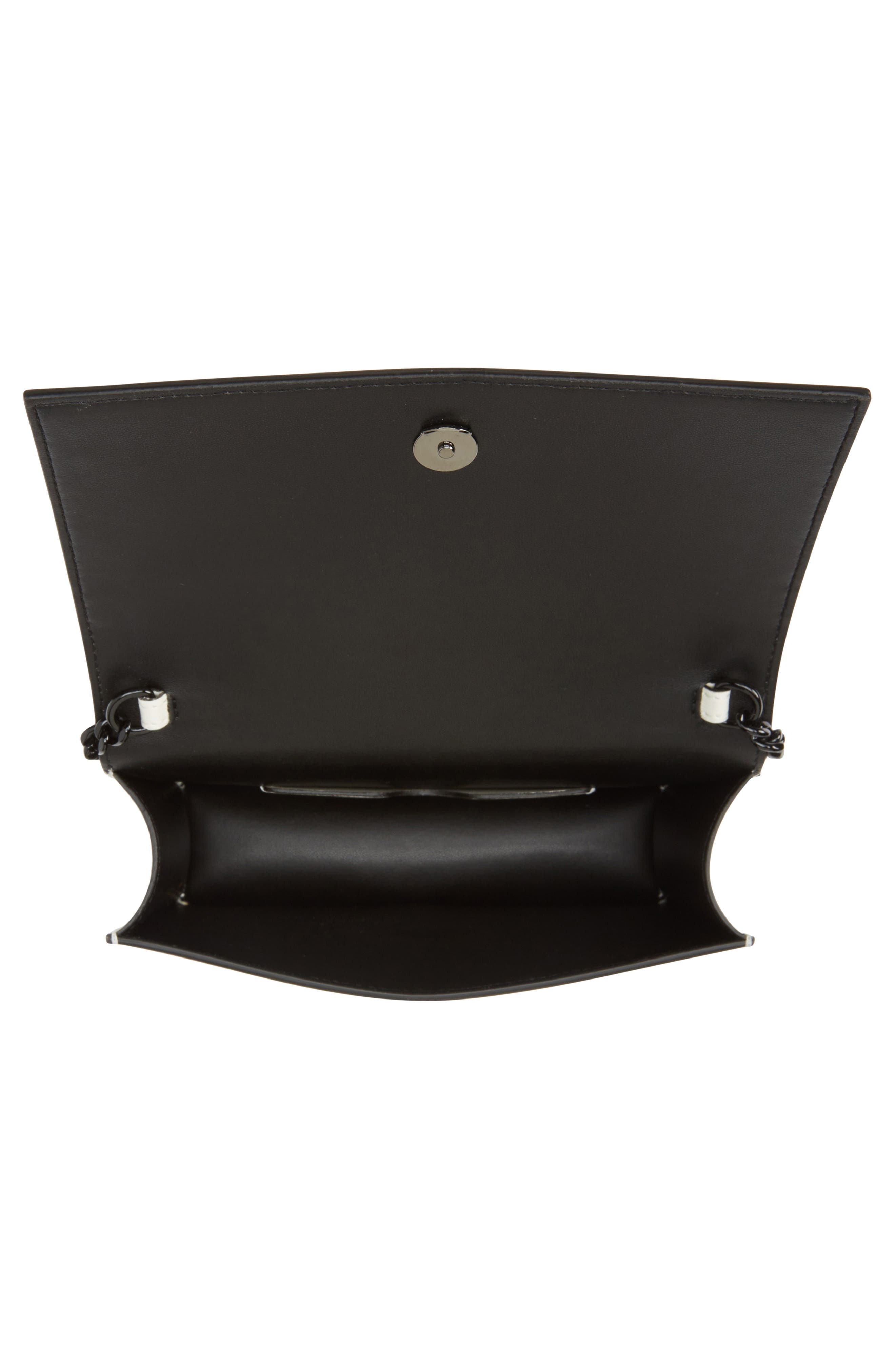 Small Skull Leather Crossbody Bag - 5