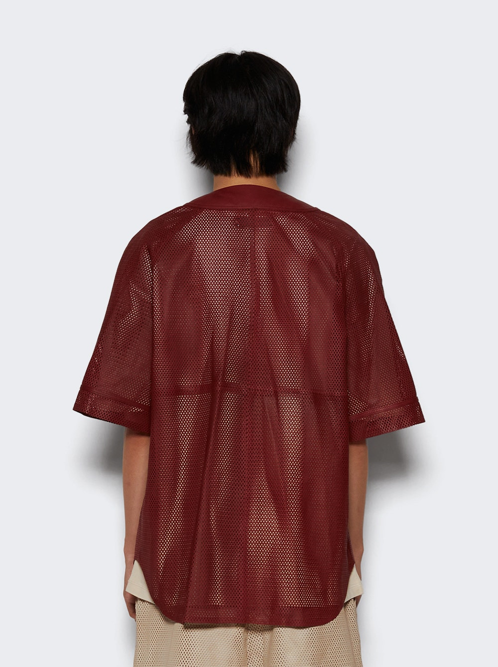 Ma Perforated Baseball Shirt Sun Dried Tomato - 5