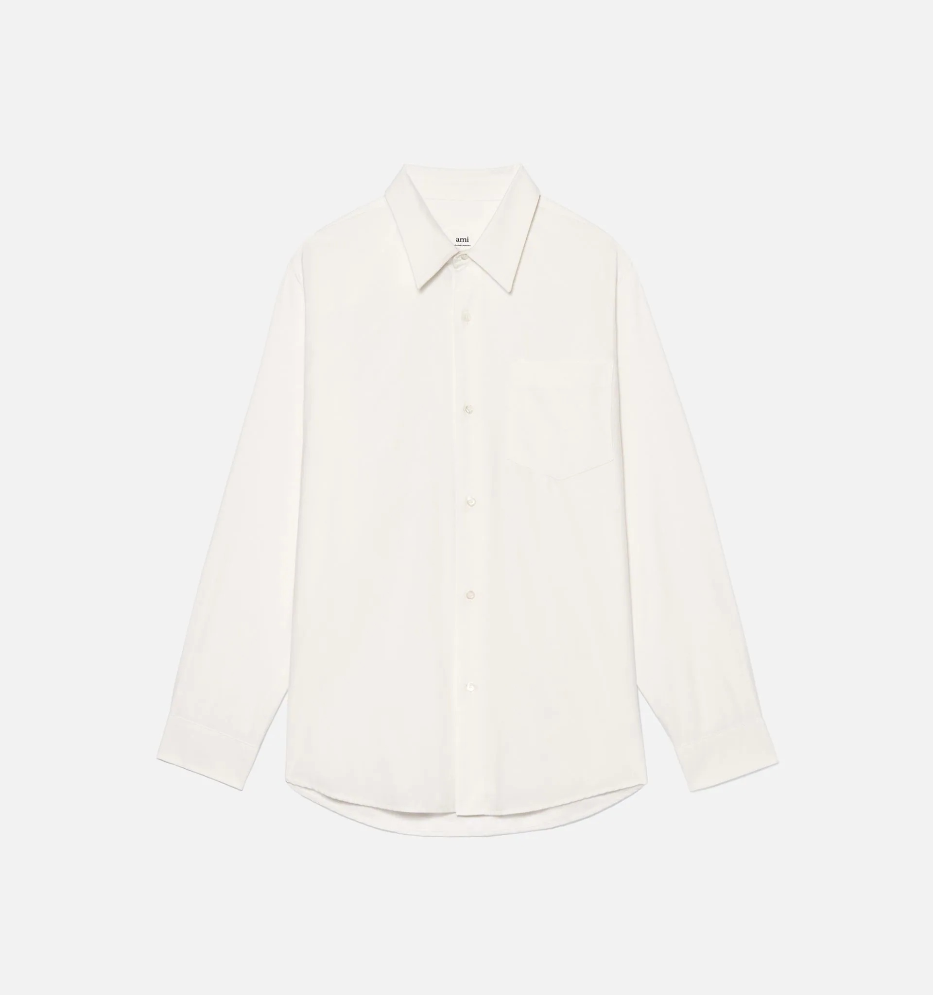 Shirt With Ami Satin Label - 5