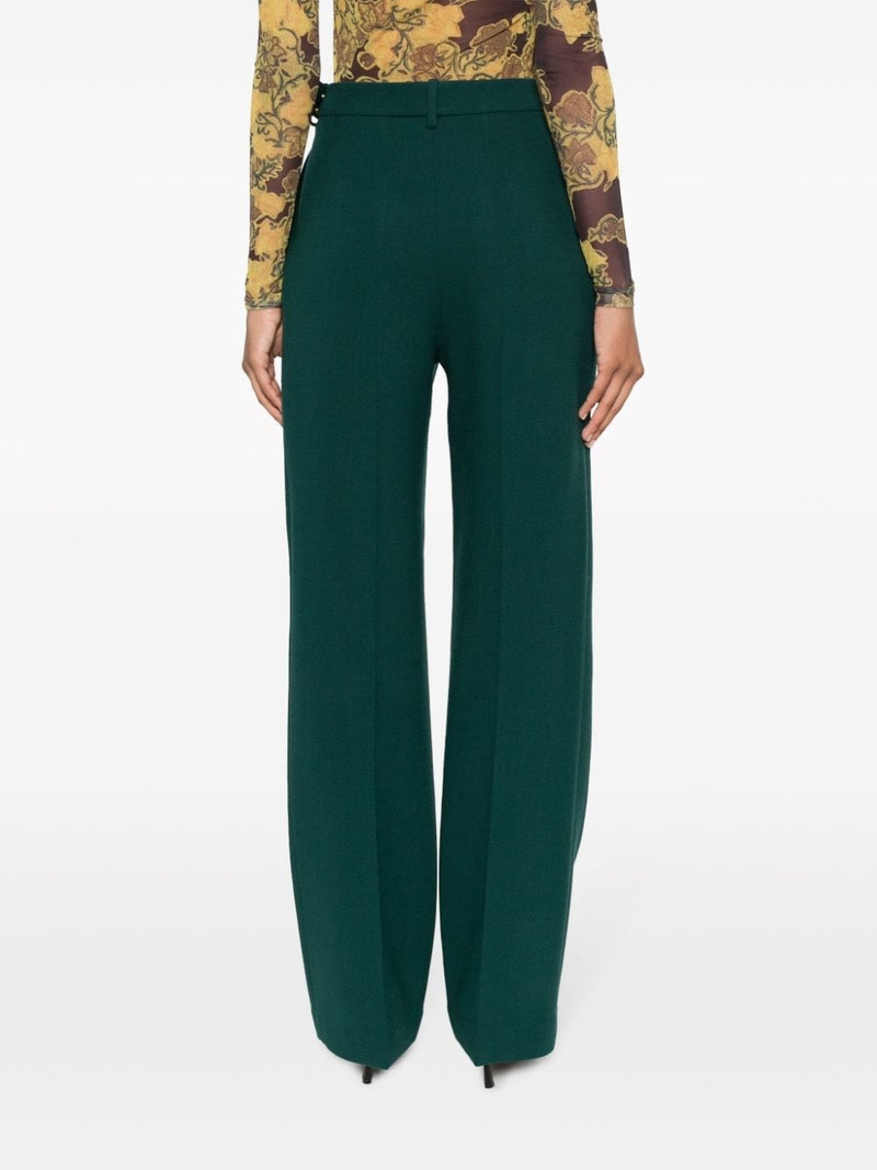 houndstooth high-waist wide-leg trousers 4