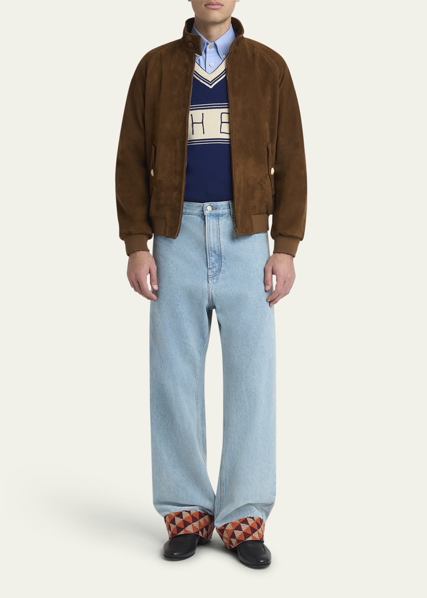 Men's Suede Full-Zip Blouson - 2