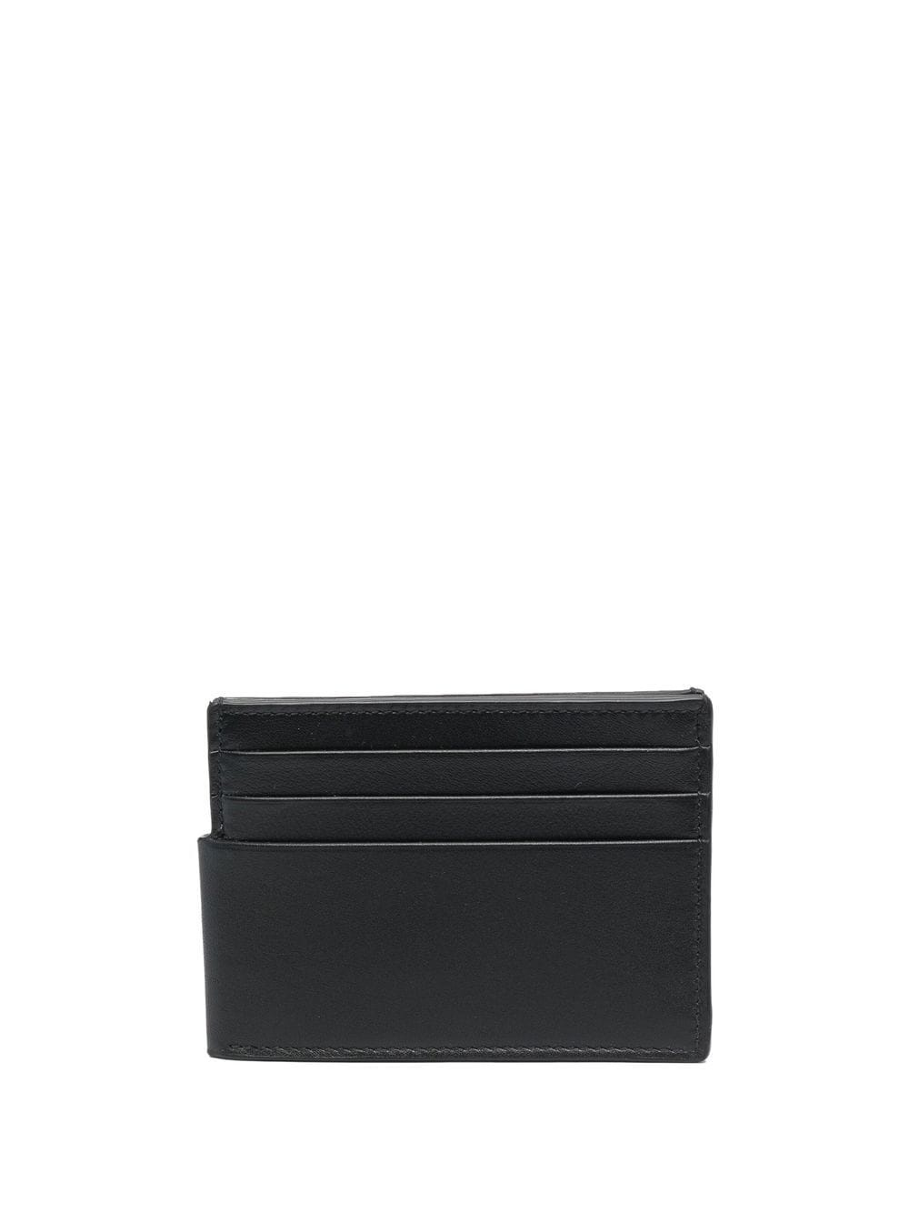 Logo leather credit card case - 2