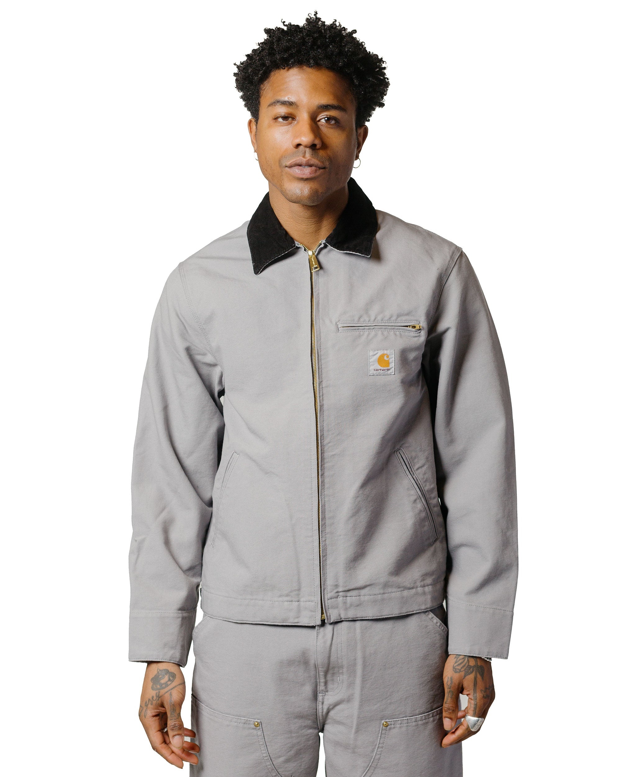 Carhartt W.I.P. Detroit Jacket Yosemite/Black Rinsed - 2