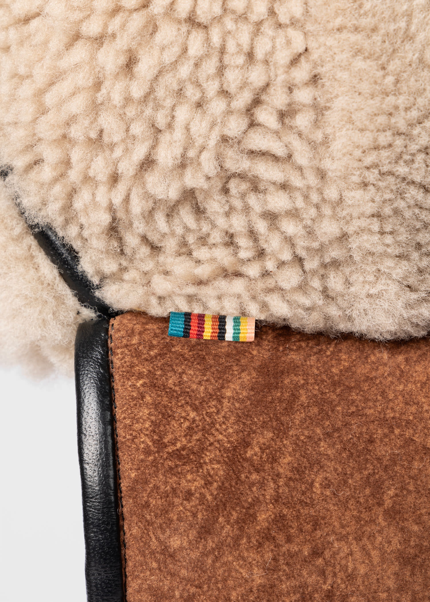 Shearling Chapka Hat With Leather Trims - 4