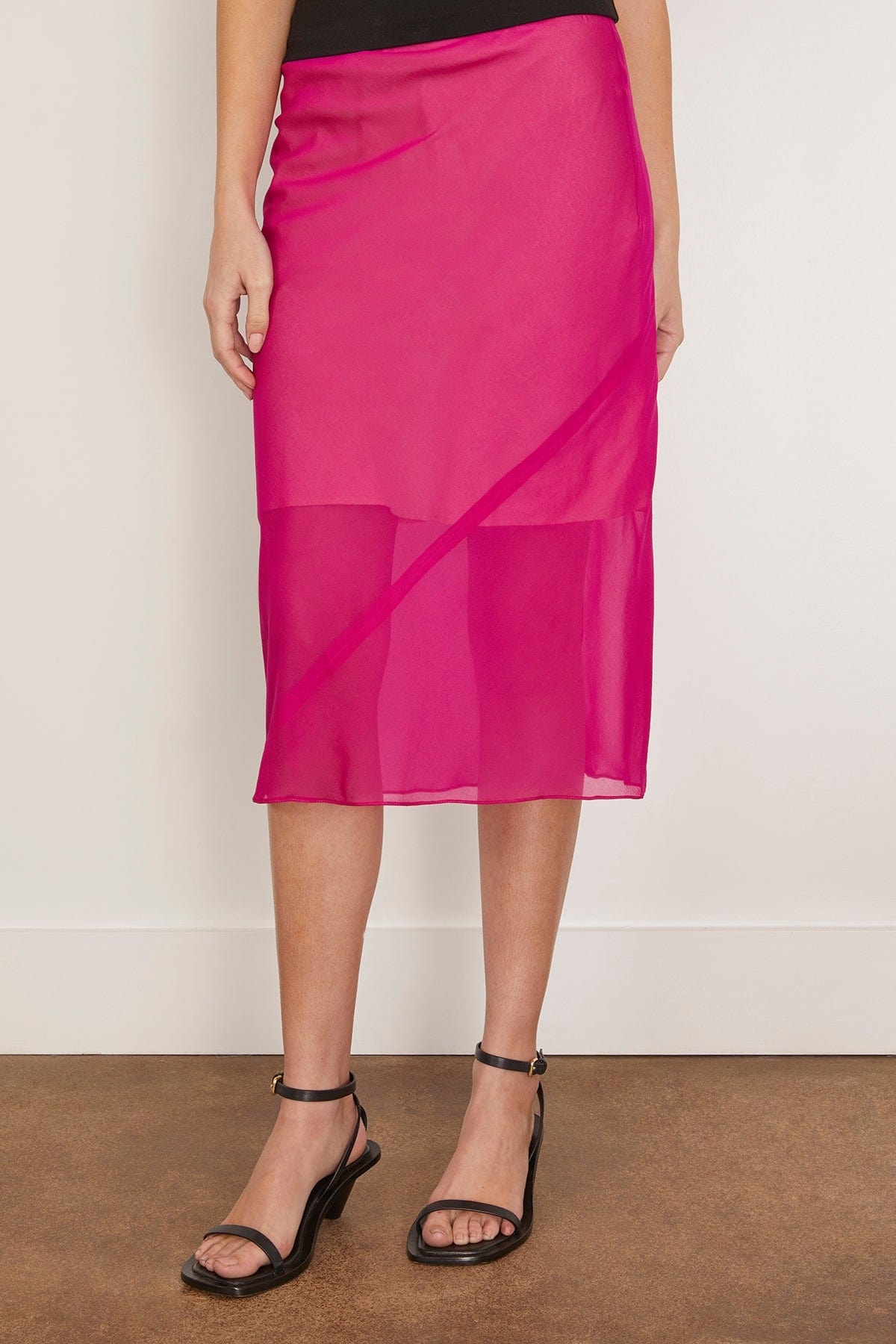 Dries Van Noten Sati Skirt in Fuchsia | REVERSIBLE