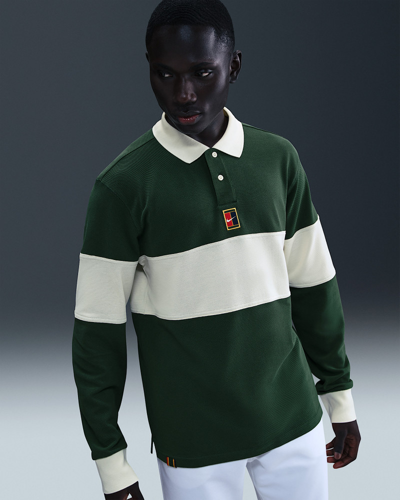 NikeCourt Heritage Men's Tennis Long-Sleeve Polo 1