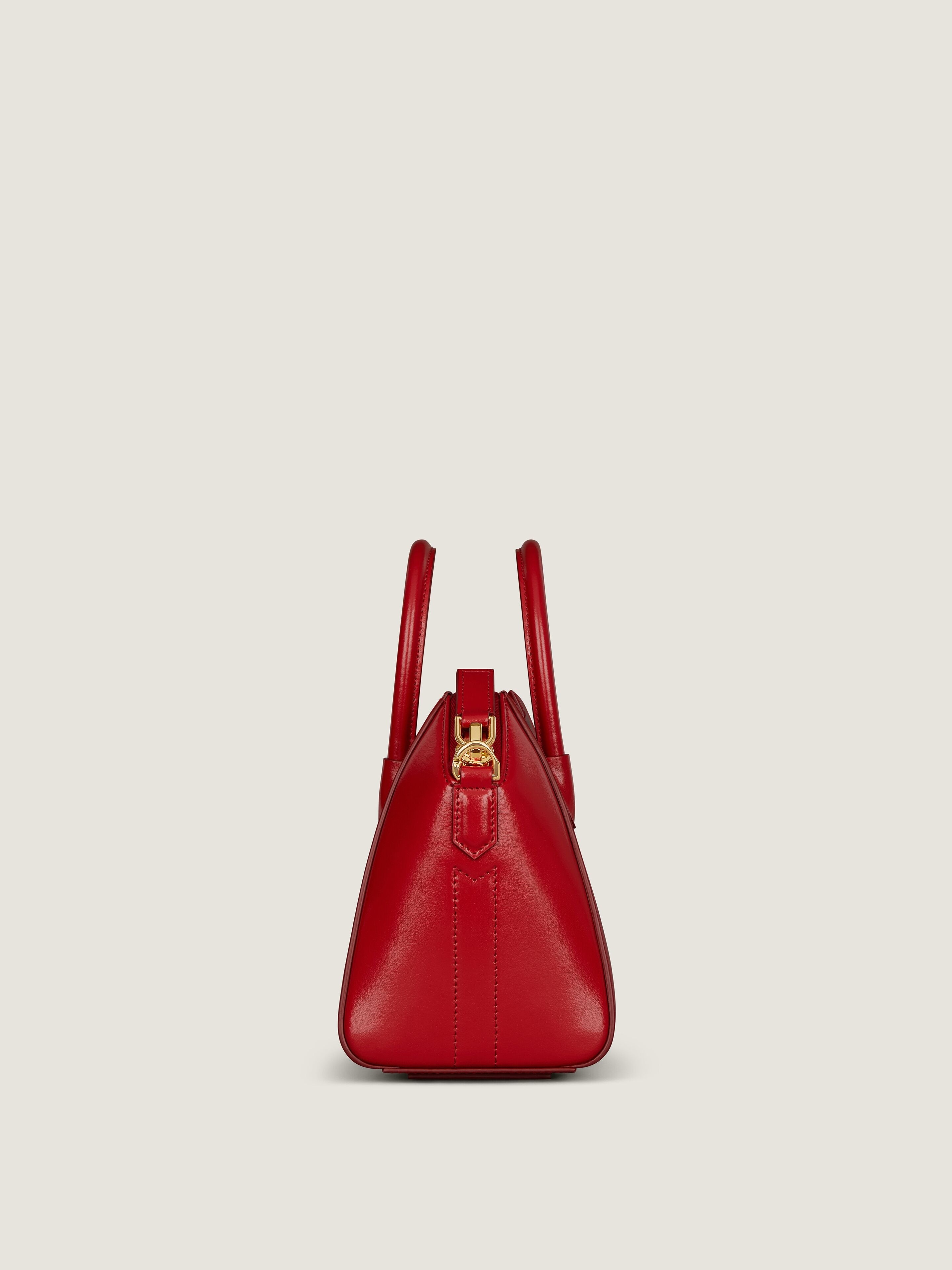 MINI ANTIGONA BAG IN BOX LEATHER - 2