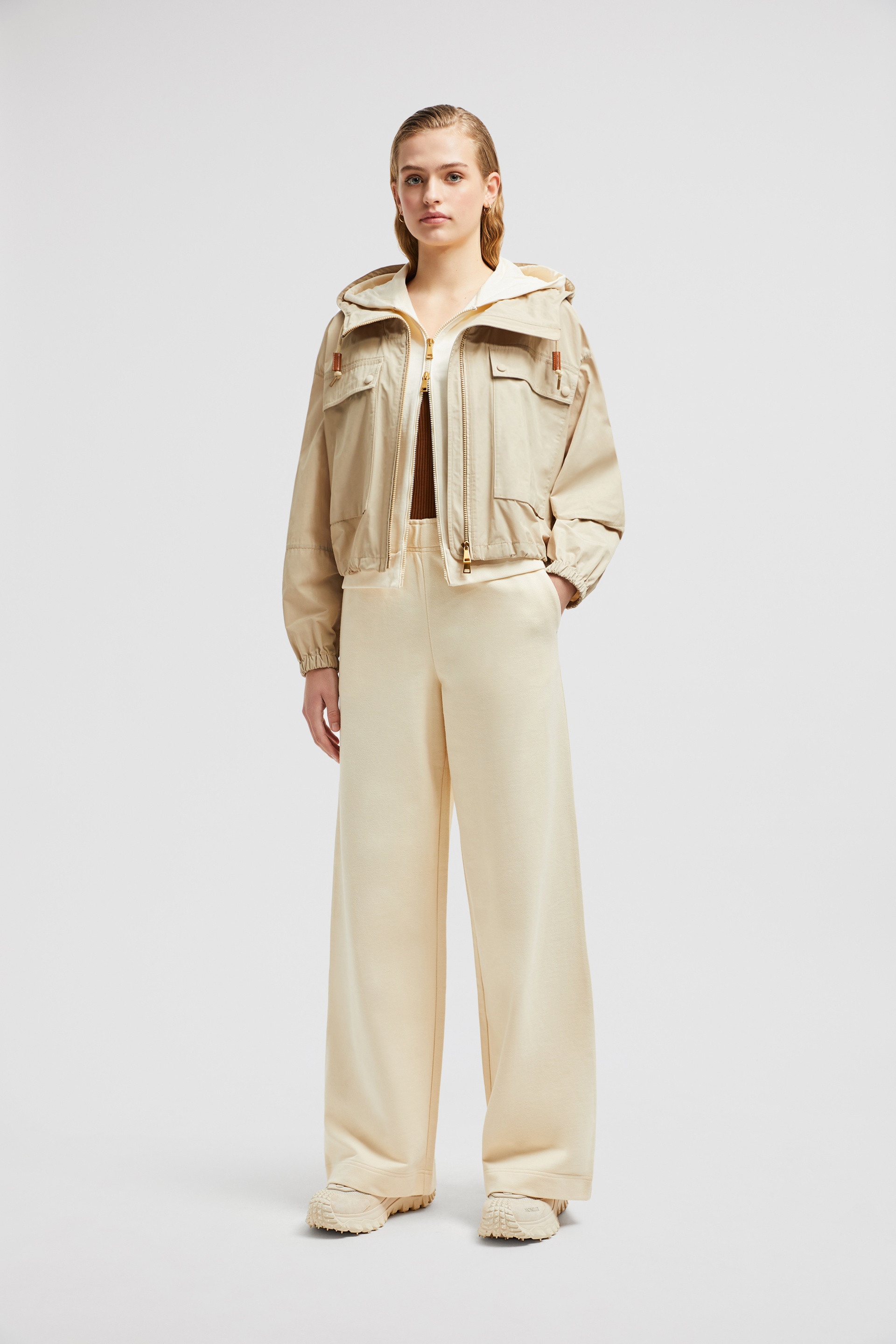 Wide Leg Cotton Sweatpants - 2