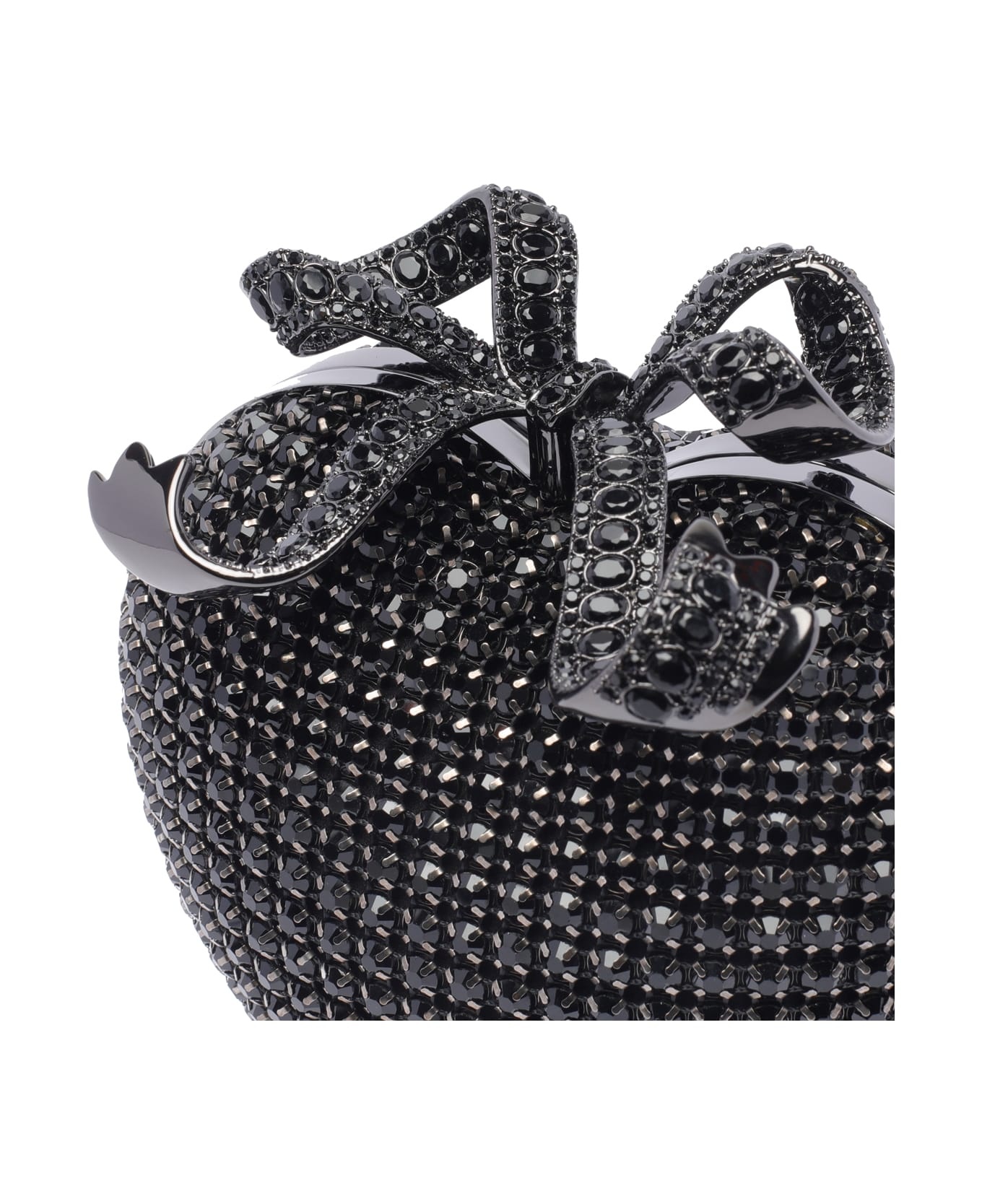 【SELF PORTRAIT】ハートクリスタル装飾のサテンクラッチ self-portrait Heart Clutch | italist | REVERSIBLE