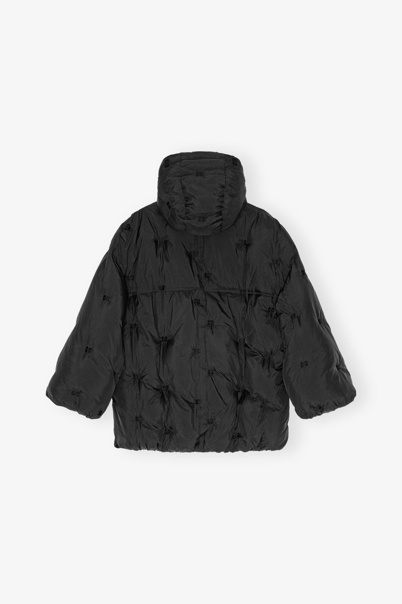 GANNI｜DOWN JACKETS (BLACK MIDI TECH PUFFER JACKET (F954 Black Black Midi Tech Puffer Jacket | GANNI US