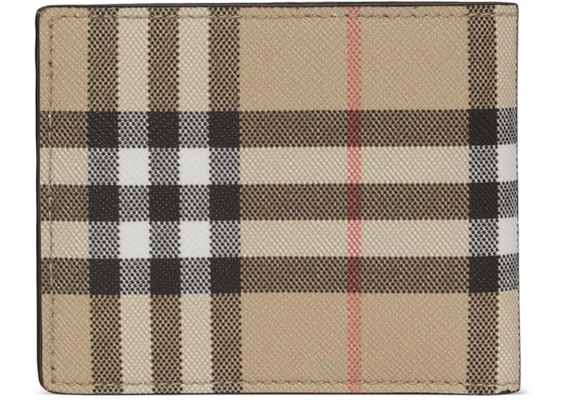 Burberry Burberry Vintage Check E-canvas Wallet 6 slot Archive Beige outlook