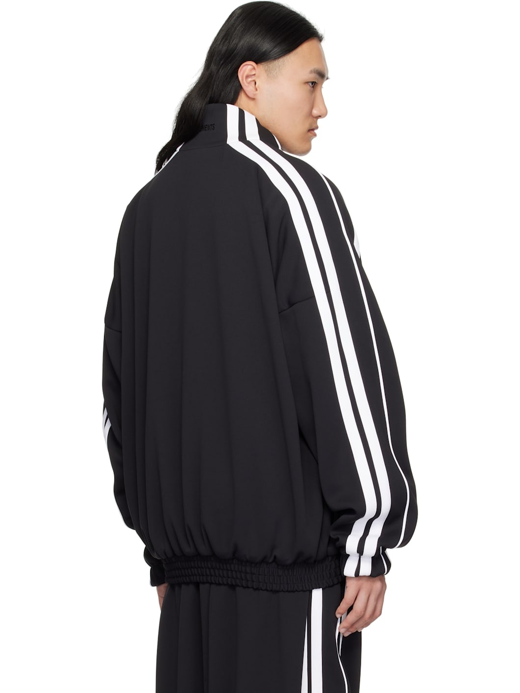 Black & White Oval Logo Gym Jacket - 3