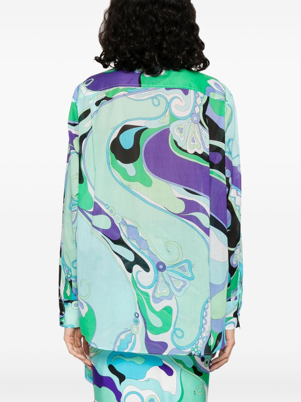 Orchidee-print shirt - 4