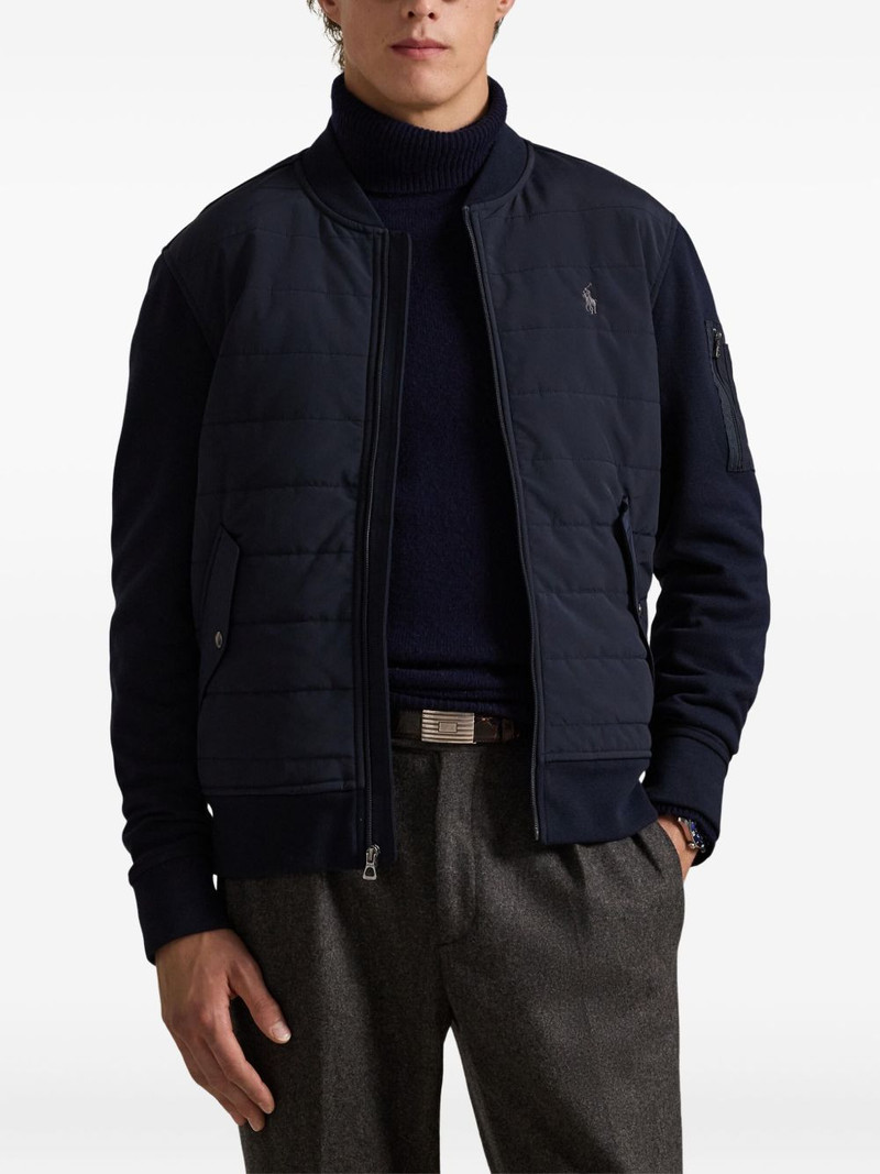 quilted zip bomber jacket 3