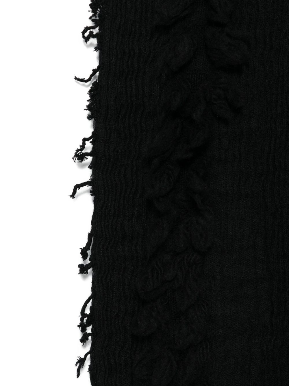 fringed-trim wool scarf - 2