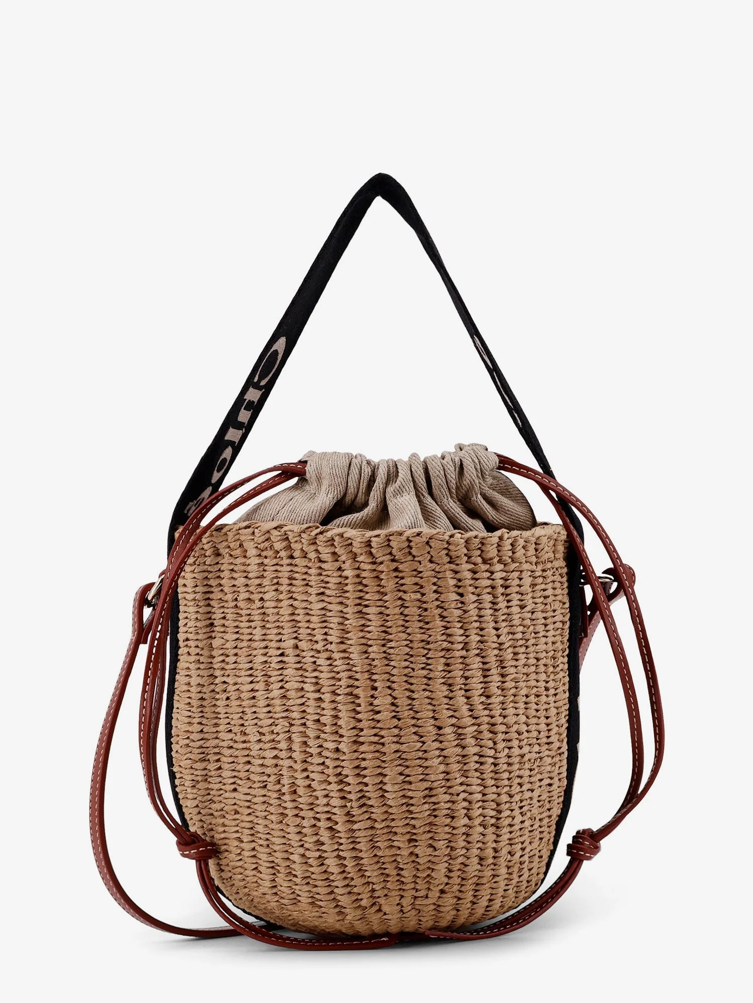 Chloe' Woody Raffia Bucket Bag - 1