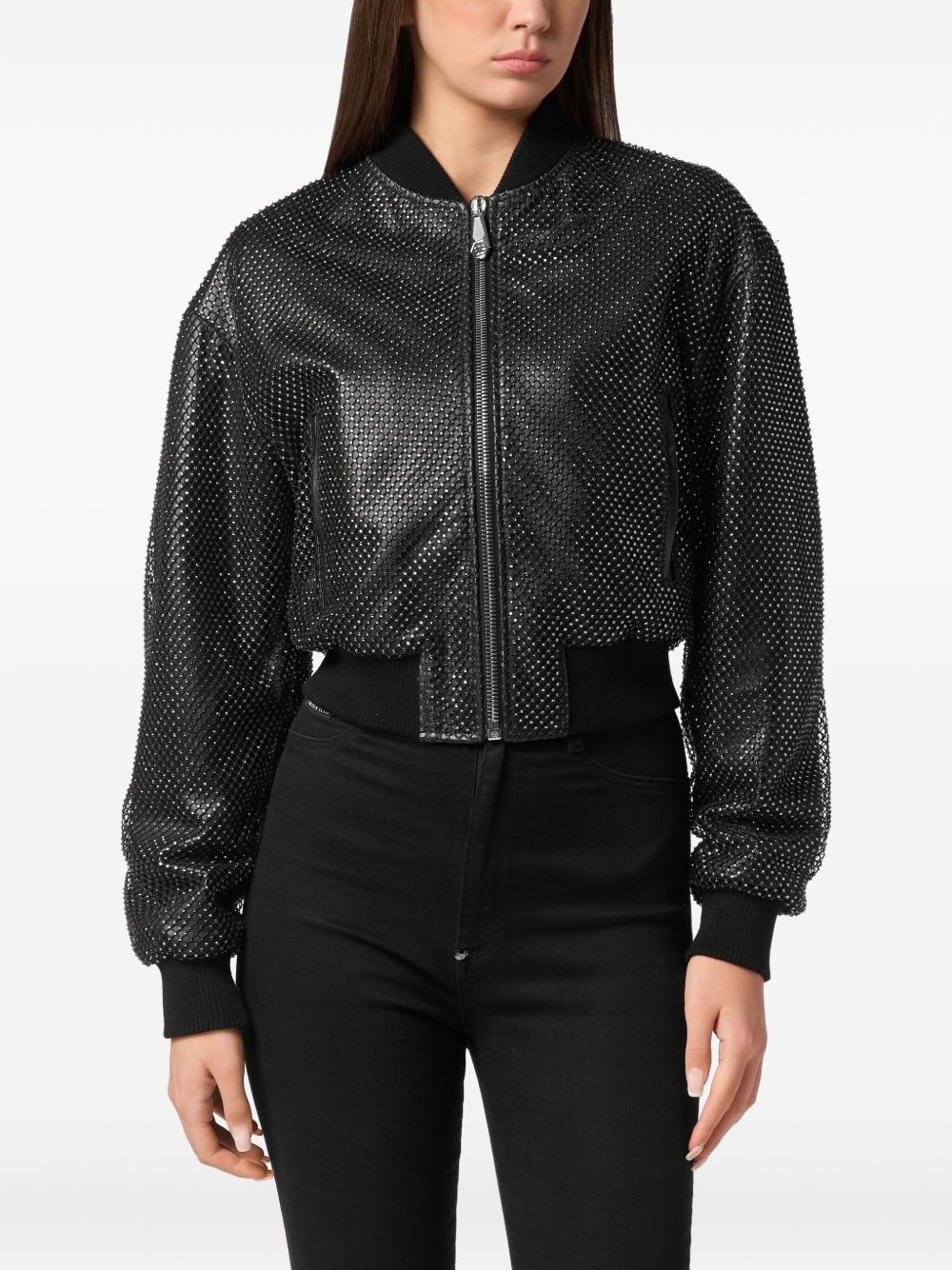 leather bomber jacket - 2