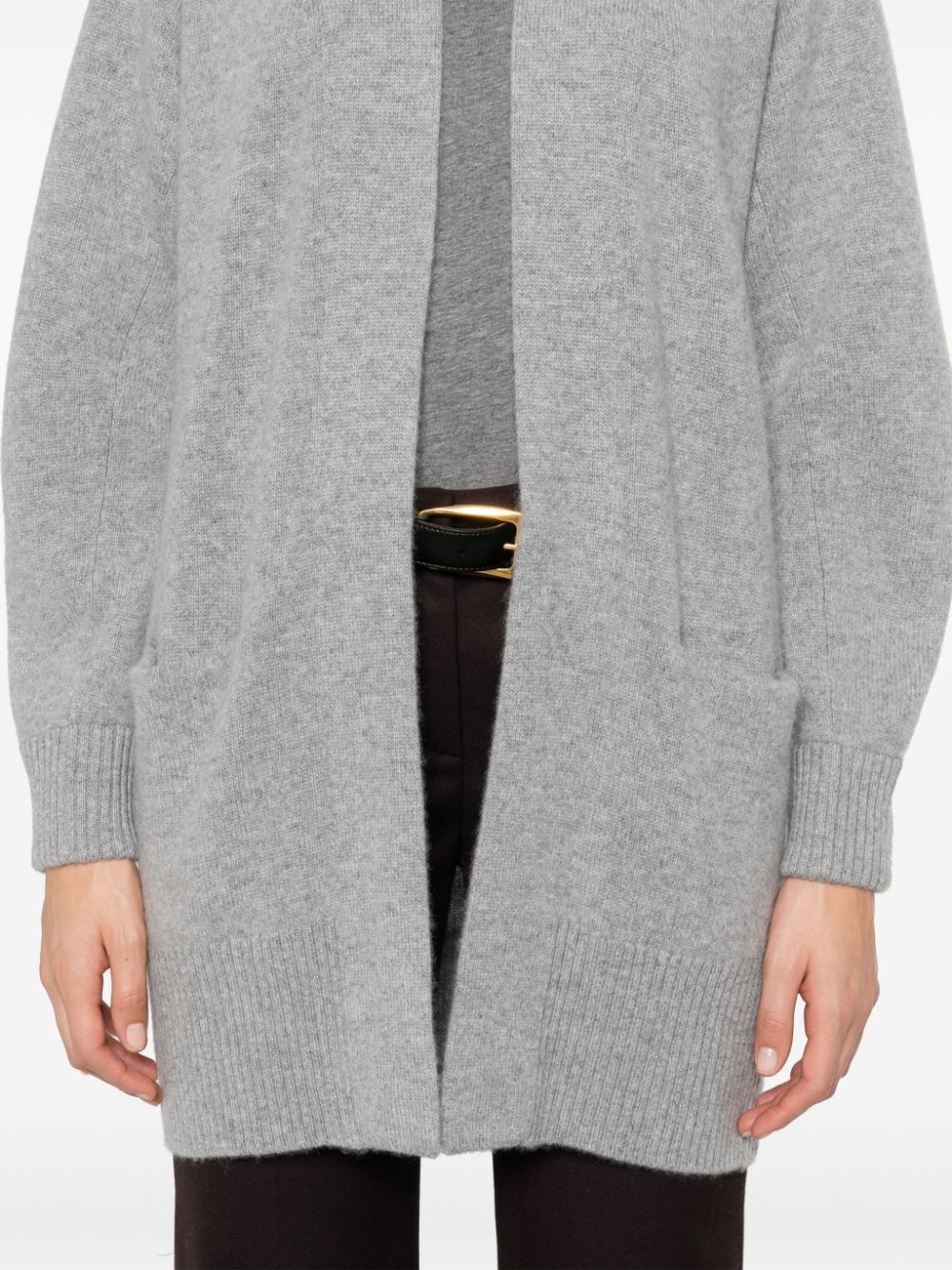 open-front cashmere cardigan - 5