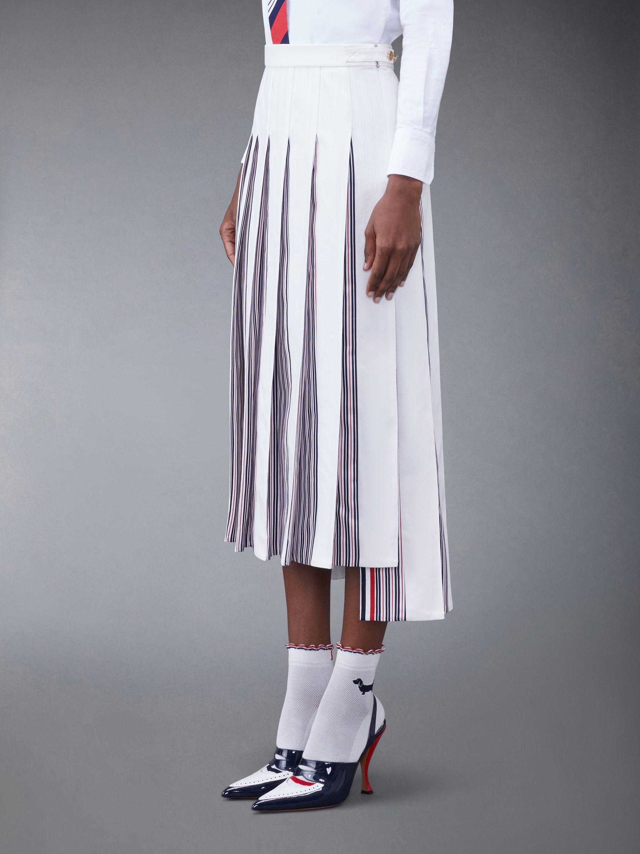 high-waisted pleated skirt - 2