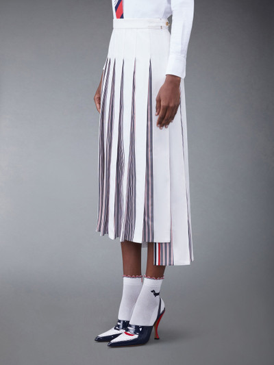 Thom Browne high-waisted pleated skirt outlook