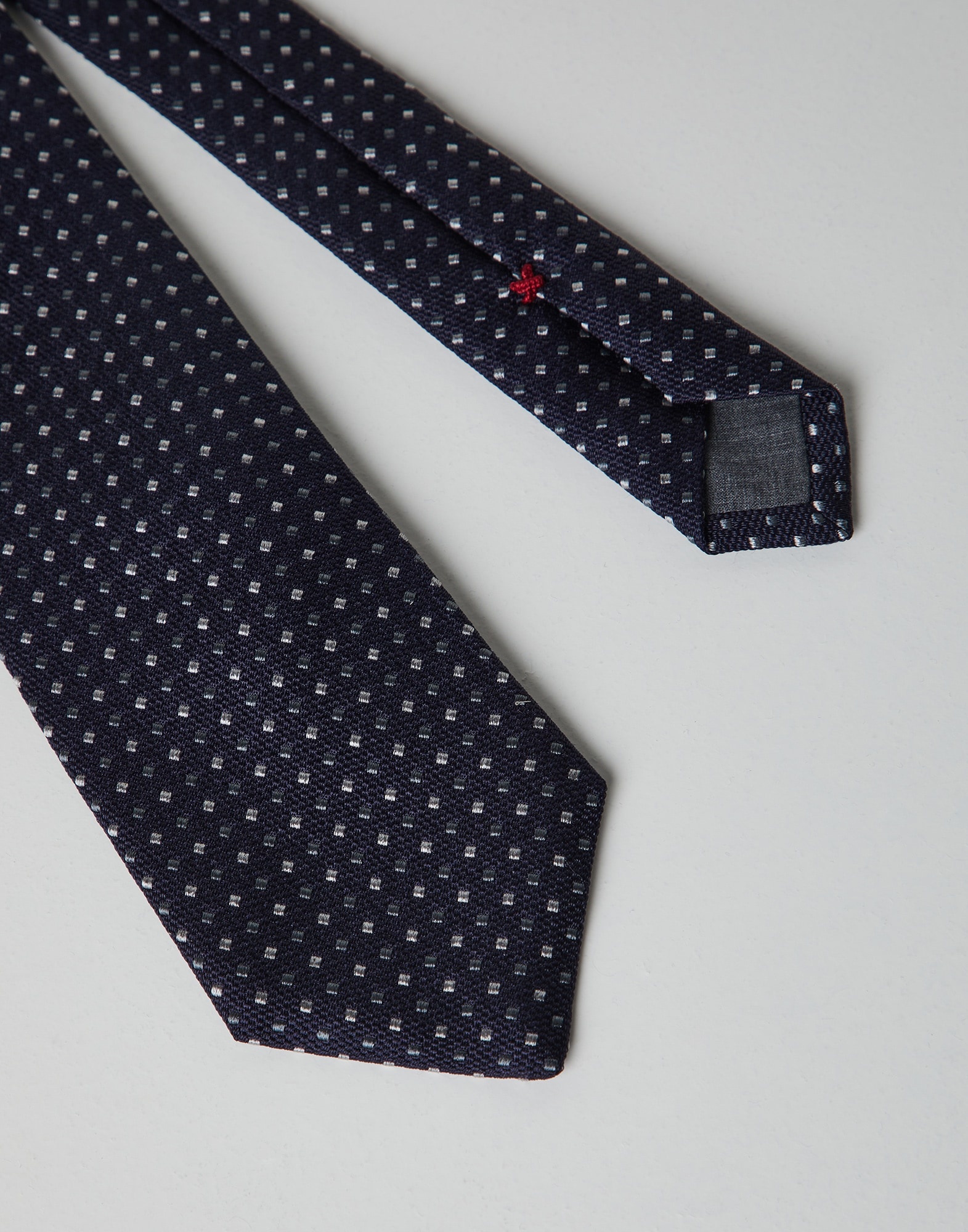 Spotted silk tie - 2