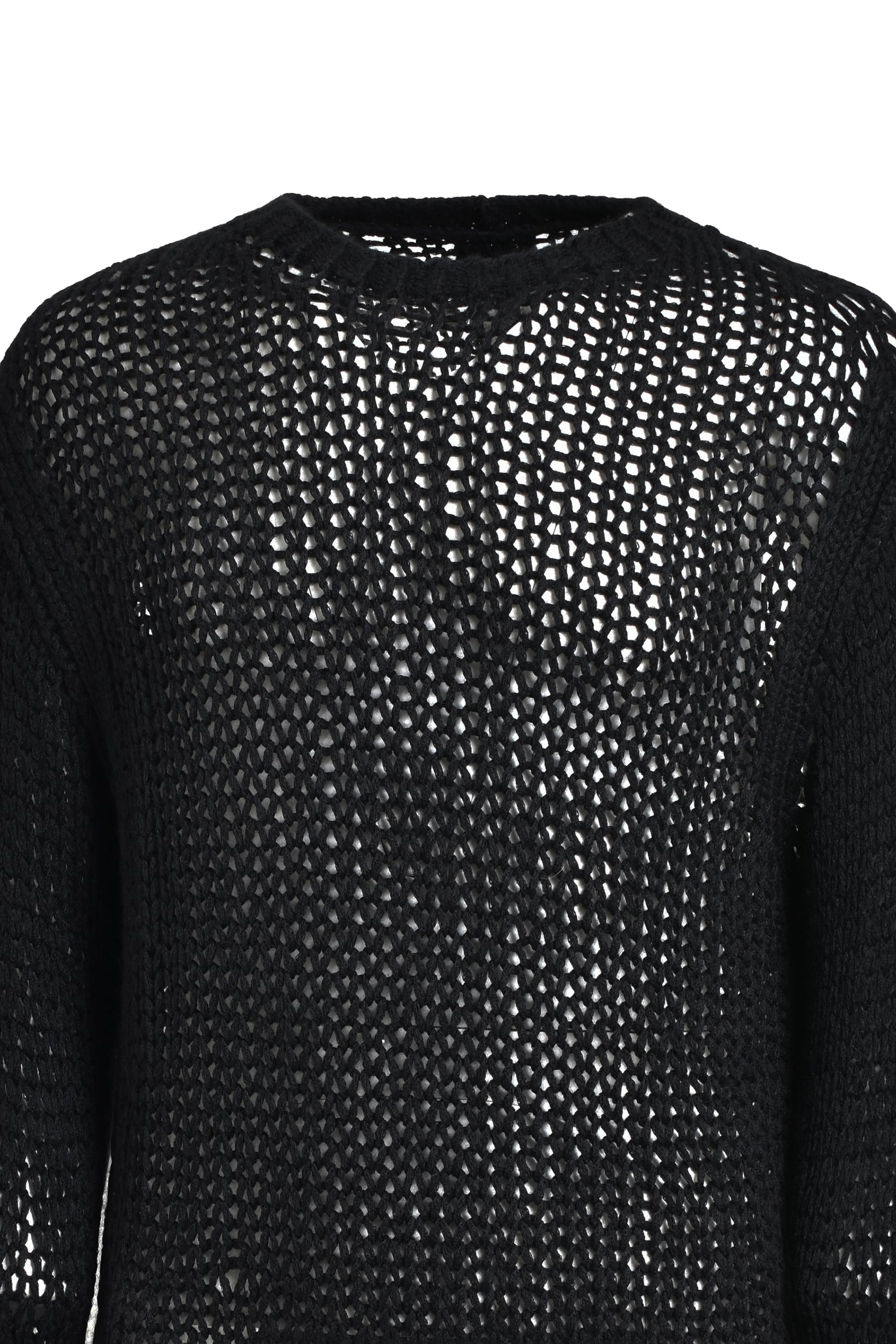 OVERSIZED LS ROUND NECK / BLK - 7