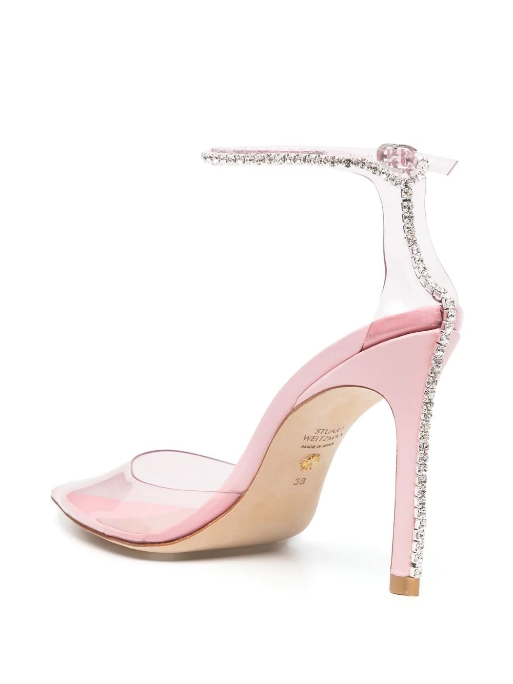 crystal-embellished pointed pumps - 2