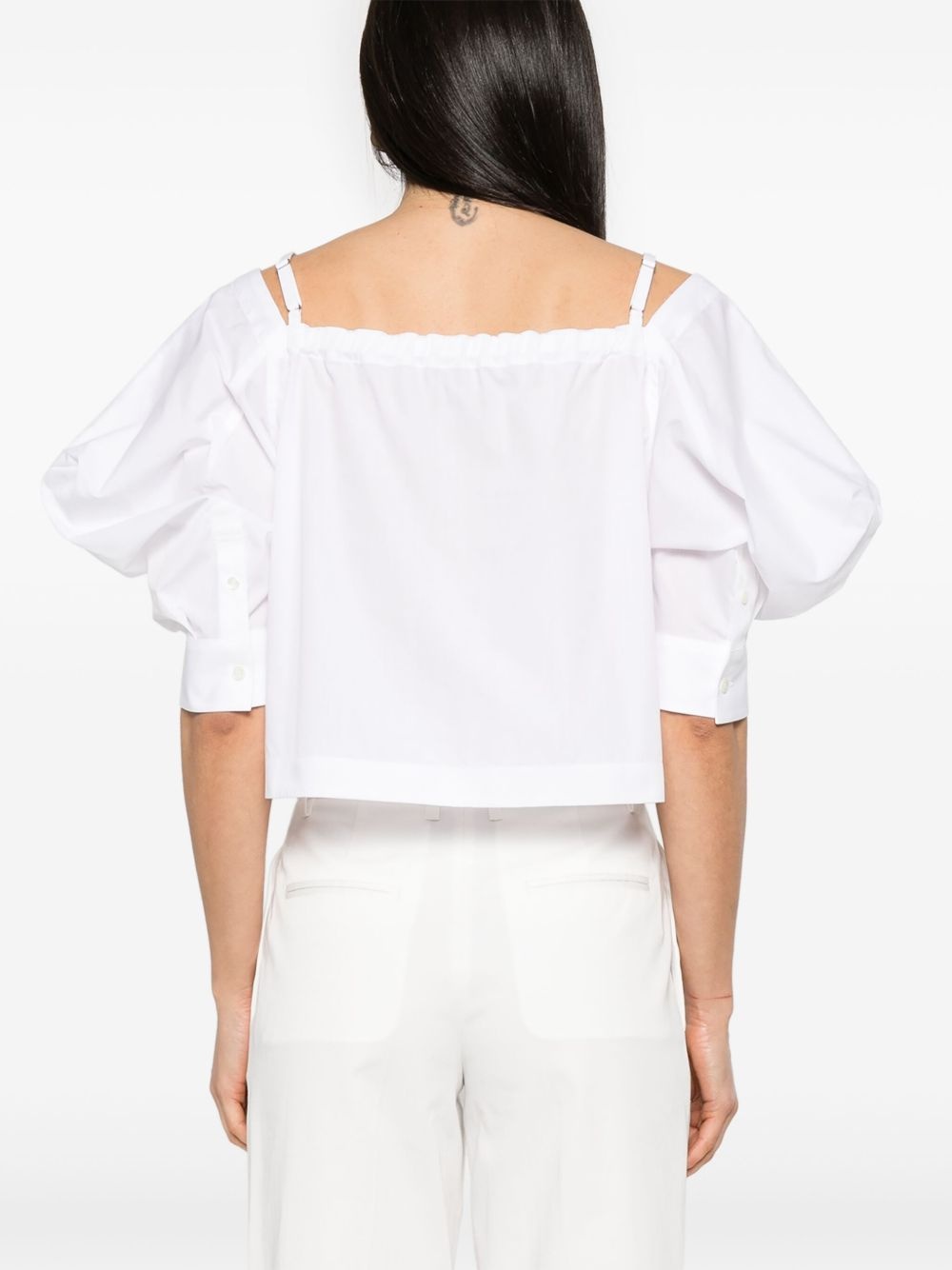 puff-sleeve blouse - 4