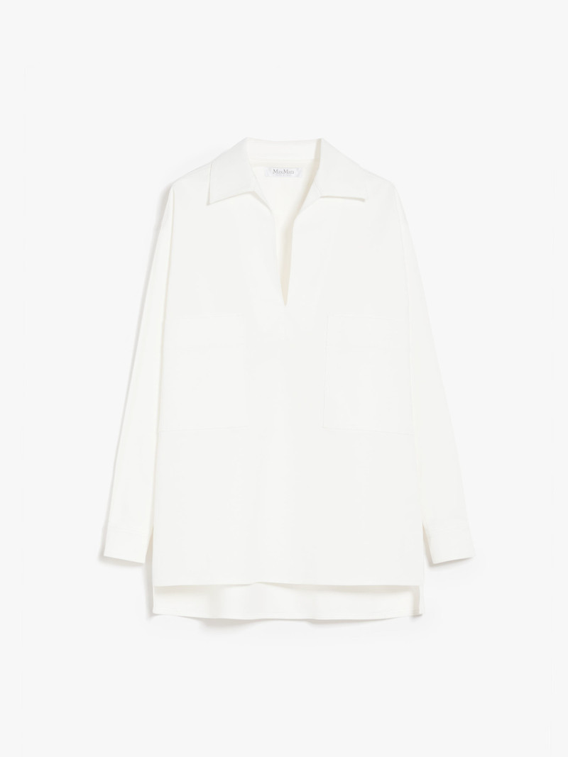 MATASSA Oversized shirt in stretch gabardine 1
