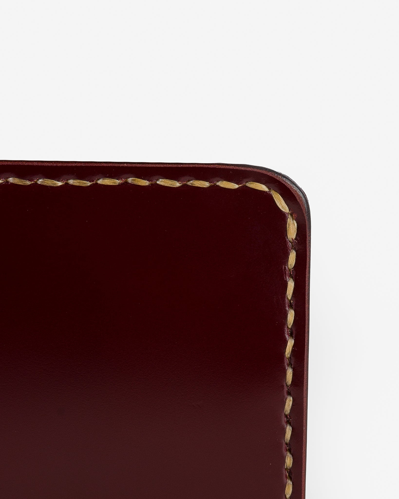 IHG-071-OXB Slimline Small Shell Cordovan Wallet - Oxblood - 7