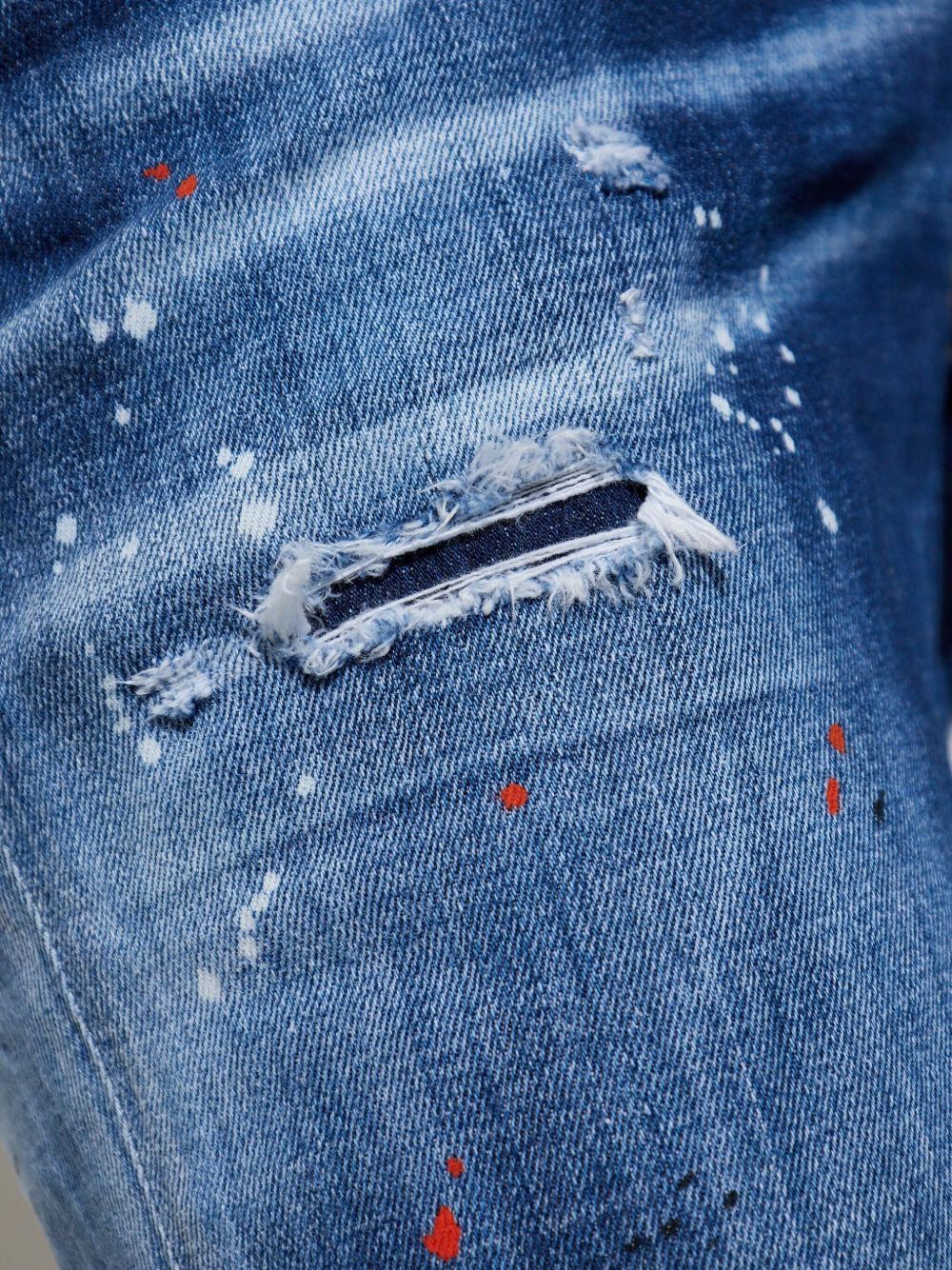 whiskering-effect skinny jeans - 5