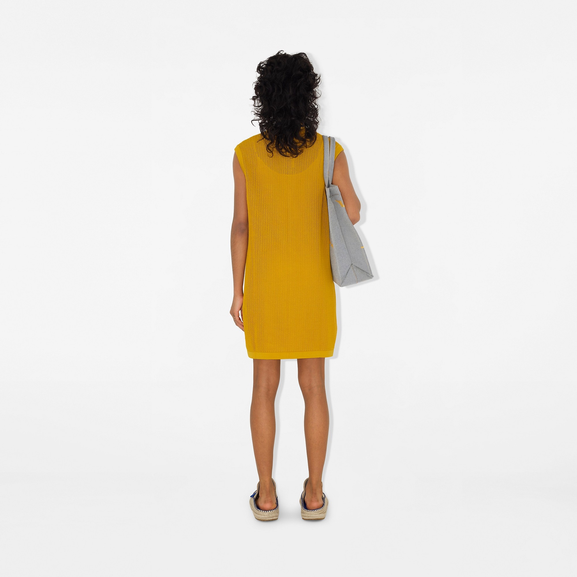 Cotton Mesh Dress - 4